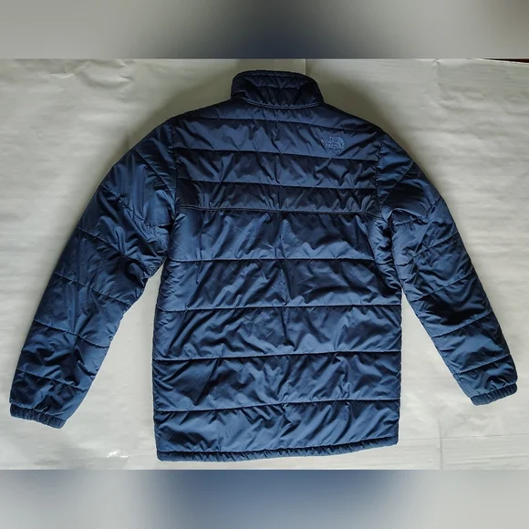 The North Face TNF Reversible Sherpa Fleece Boys Youth Full Zip Coat Jacket L - Picture 3 of 16